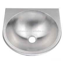 stainless steel half round sink for bathroom